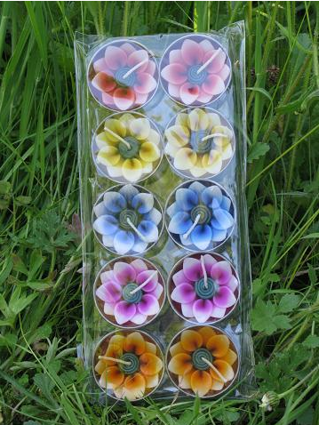 Flower T-Lights from Thailand