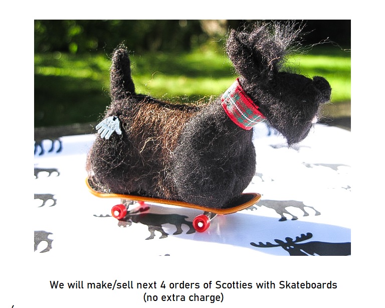 Skatieboarding Scottie Dog - Christmas 2021 Special