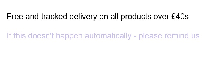 Free UK Delivery on Products over £20s