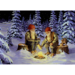 Jan Bergerlind Christmas Postcards - Copper Kettle - Honey Beeswax