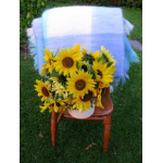 Blue as the Sea - Mohair Throw