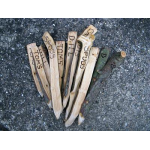 Handmade Wooden Plant Labels for Herbs - Vegetables - Flowers