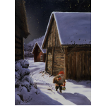 Jan Bergerlind Christmas Postcards - Stuga - Honey Beeswax