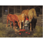 Jab Bergerlind Advent Calendars - Feeding the Horses - Honey Beeswax