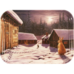 Jan Bergerlind Jul Tray - Hare and the Moon - Honey Beeswax