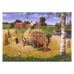 Jan Bergerlind Postcards - Hay Making - Honey Beeswax