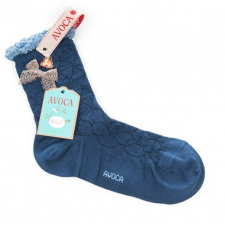 Avoca Gosling Socks in Dark Blue from Honey Beeswax