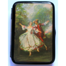 Art Deco Compact Cigarette Case with Dancing Georgian Couple - Interesting Collectables from Honey Beeswax