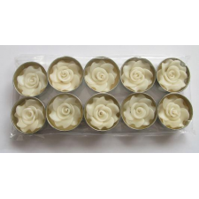 White Rose Flower T-Lights