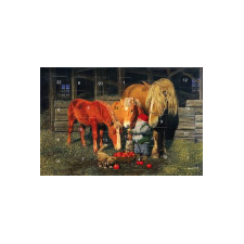 Jan Bergerlind's Advent Calendar Card - Tomte and Horses - from Honey Beeswax