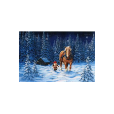 Jan Bergerlind's Advent Calendar Card - Tomte and Horse in the Snow - from Honey Beeswax