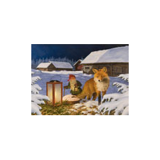 Jan Bergerlind - Christmas Postcards - Fox - Honey Beeswax