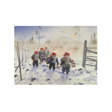 Jab Bergerlind Advent Calendars - Tomte returning home at Sunset - Honey Beeswax