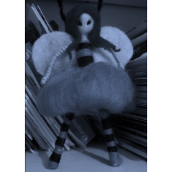 Needle Felted Bee Girl - Handmade by Honey Beeswax