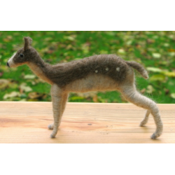 Fallow Deer - Handmade from Shetland and Alpaca Wool - Honey Beeswax