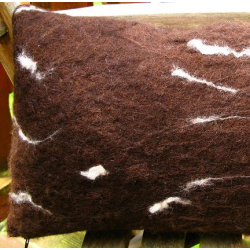 Black Sheep Felt Pillow - Honey Beeswax