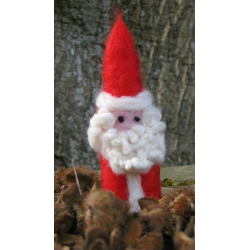 Needle Felted Father Christmas - Handmade by Honey Beeswax