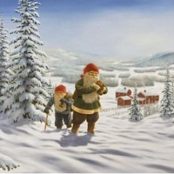 Jan Bergerlind Napkins - Tomte - Honey Beeswax