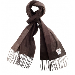 Avoca Specttrum Cashmere Scarf in Brown available from Honey Beeswax