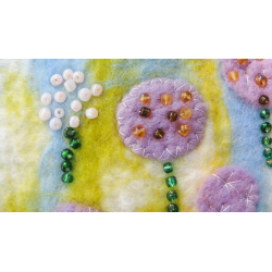 Felted Landscape - Alliums