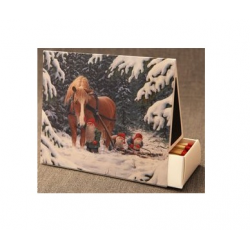 Jan Bergerlind - Matchboxes - Tomte and the Big Horse - Honey Beeswax