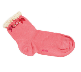 Avoca Sisi Socks in Pink from Honey Beeswax