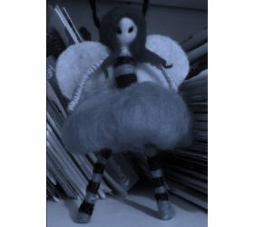 Needle Felted Bee Girl - Handmade by Honey Beeswax