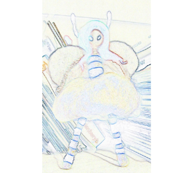 Needle Felted Bee Girl - Handmade by Honey Beeswax