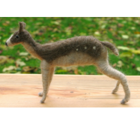 Fallow Deer - Handmade from Shetland and Alpaca Wool - Honey Beeswax