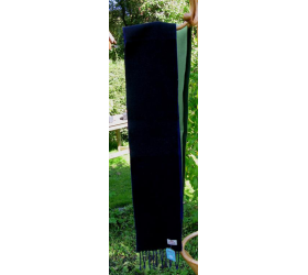 Purple and Black - Cashmere,Angora and Silk Double Scarves