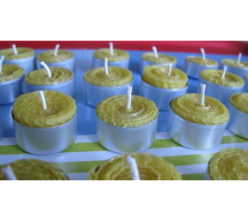 Beeswax T-Lights - Natural (4 Pack)