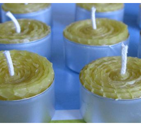 Beeswax T-Lights - Natural (4 Pack)