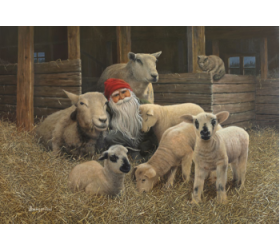 Jan Bergerlind Christmas Postcards - Sheep - Honey Beeswax