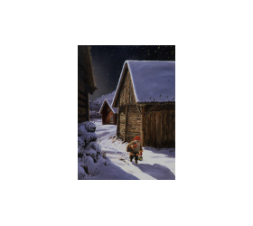 Jan Bergerlind Christmas Postcards - Stuga - Honey Beeswax