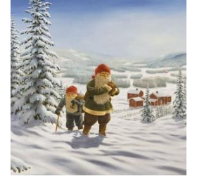 Jan Bergerlind Napkins - Tomte - Honey Beeswax