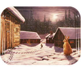 Jan Bergerlind Jul Tray - Hare and the Moon - Honey Beeswax