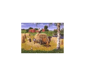 Jan Bergerlind Postcards - Hay Making - Honey Beeswax
