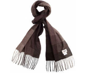 Avoca Specttrum Cashmere Scarf in Brown available from Honey Beeswax
