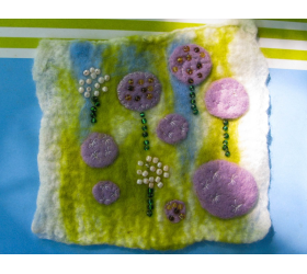 Felted Landscape - Alliums