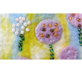 Felted Landscape - Alliums