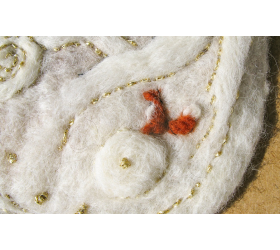 Felted Lanscape - Fox and Snow