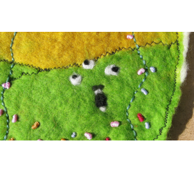 Felted Lanscape - Sheep dog