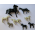Vintage Plastic Toy Horse Set from Honey Beeswax
