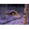 Jan Bergerlind Christmas Postcards - Christmas Night - Honey Beeswax