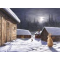Jan Bergerlind Christmas Postcards - Hare and the Moon - Honey Beeswax