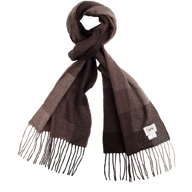 Spectrum Cashmere Scarf Brown Avoca Scarves Handmade Gifts